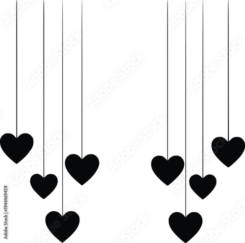 Elegant traditional lanterns suspended in decorative chain arrangement