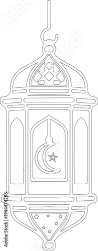 Islamic Mosque Arch Line Art Architecture Illustration