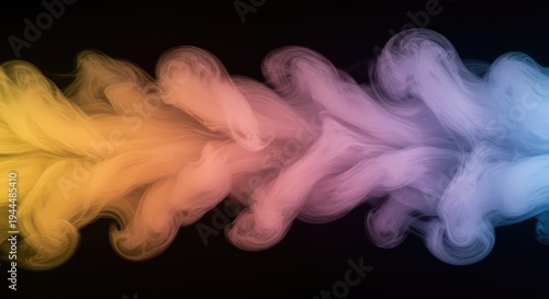 Smooth flowing ethereal smoke abstract background texture with soft light and vibrant colors spreading gently across the screen, background, vivid, mist