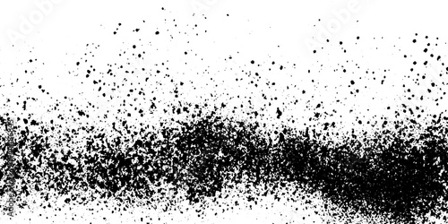 Abstract Dark  Grainy Texture with White and Black Speckled Noise Pattern, Rough Grunge Background Surface.