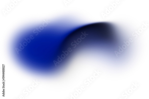 Abstract Blue Liquid Gradient Blob With Black Shadow Overlay