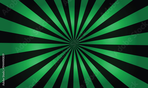 Luminous Green and Black Radial Rays Pattern for Dynamic Visual Impact