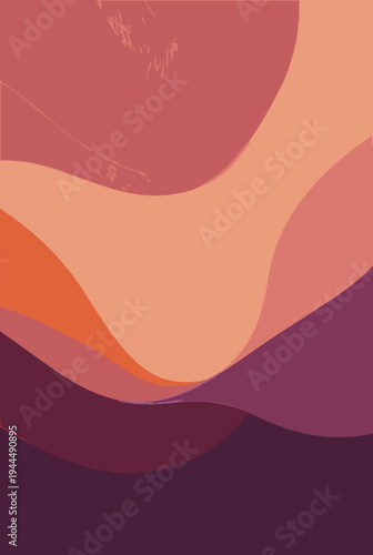 Abstract pastel waves gradient background soft colors