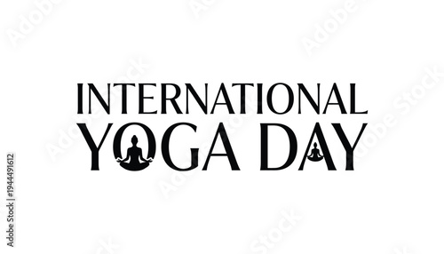 International yoga day celebration logo