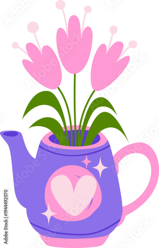 Flowers in Teapot