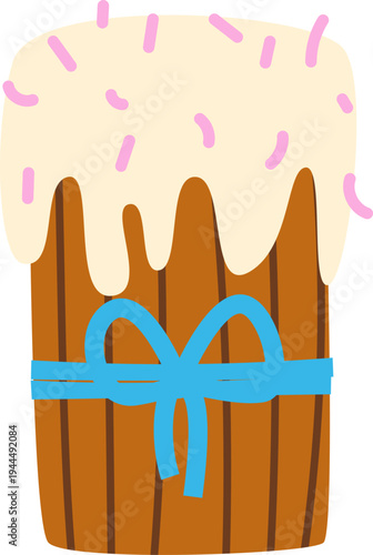 Easter Cake with Sprinkles