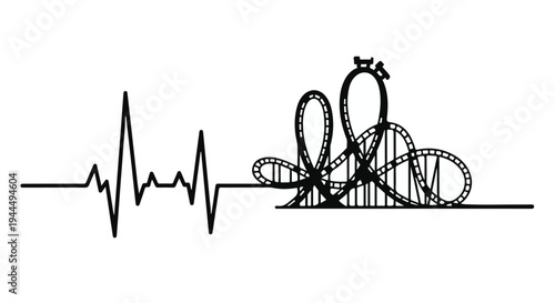 Heart Line Icon Vector Illustration