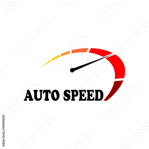 Speedometer vector icon, with white background