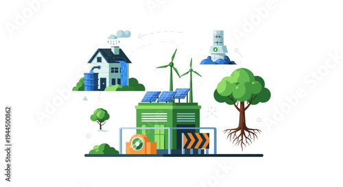 Sustainable Eco-System: Renewable Energy, Water Management, and Green Technology for an Eco-Friendly Future