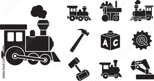 Industrial tools and vehicles for construction and engineering projects