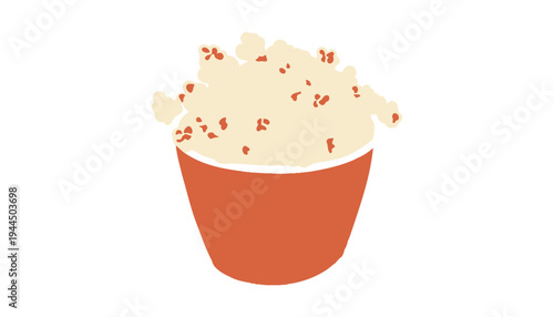 A popcorn bucket filled with tasty snacks for a movie night