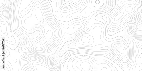 Geography landscape Topo contour map on white background, Topographic contour lines.Modern design with White background with topographic wavy pattern design.Abstract bacground. Vector illustration.

