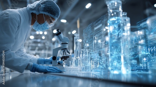 Pharmaceutical company researching chronic disease management biotechnology