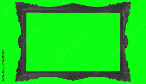 Frame for photos on green