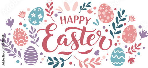 Celebrate a happy holiday with this seamless floral pattern vector illustration featuring pink flowers and hearts for a Valentine day greeting card or birthday poster art design