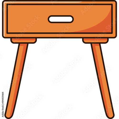 Bedside Table Illustration