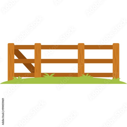 Fence Farm Illustration