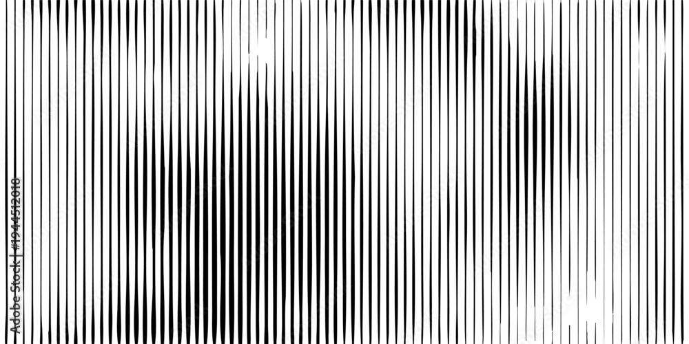Obraz premium Elegant Abstract art geometric background with vertical lines. Optical illusion with transition. vector design.