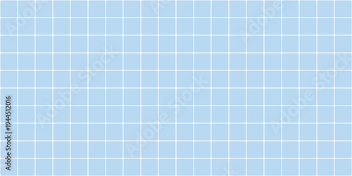 Blue grid pattern with small squares on light blue background. Seamless geometric layout. Grid background concept. vector