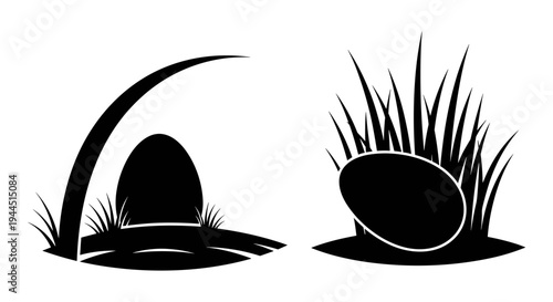 Tortoise and hare in a relaxing grassland setting Vector, illustration