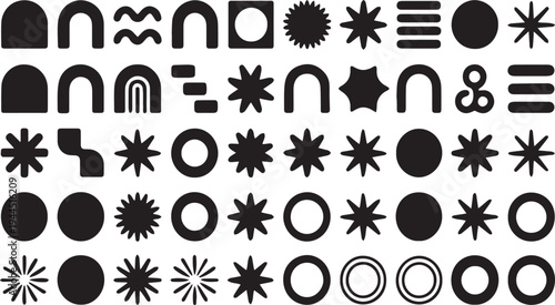 Abstract Geometric Shapes Pattern Background Design Elements