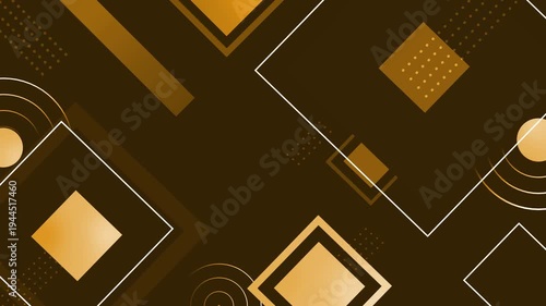 Abstract geometric background with neon gradient squares and diagonal lines animation