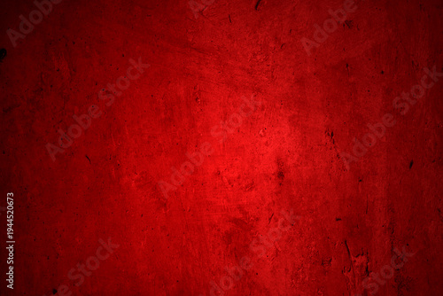 Red wall texture background. scary red wall for background, Old shabby blood paint and plaster cracks.