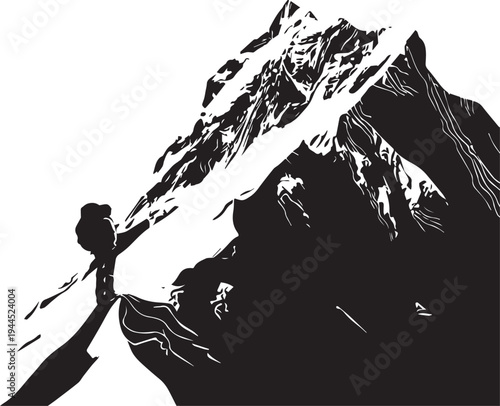 K2 Minimal Pyramid Icon - Karakoram Apex Silhouette (Pakistan–China Border)