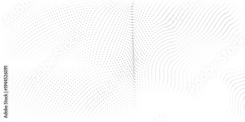 Light gradient halftone dots grunge wide background