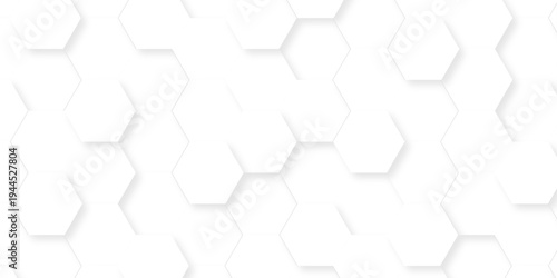 White paper texture abstract grid tile seamless hexagon wall creative metal business wallpaper texture background.