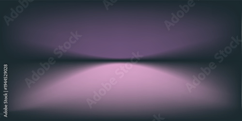 Empty Studio Background with a Purple Gradient backdrop, perfect for product photography.