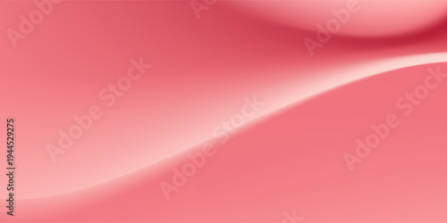 Pink gradient background with pastel peach and rose tones. Neon liquid wave fabric texture with pearl shimmer and silky blur effect. Luxury pink gradation bg for cosmetic poster. 3d vector backdrop