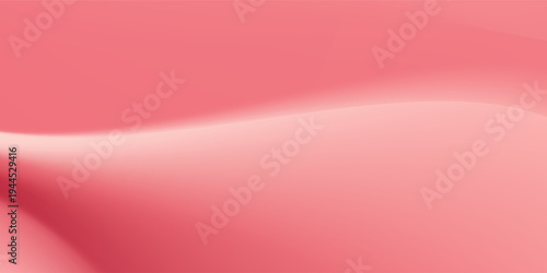 Pink gradient background with pastel peach and rose tones. Neon liquid wave fabric texture with pearl shimmer and silky blur effect. Luxury pink gradation bg for cosmetic poster. 3d vector backdrop