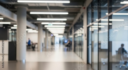 Modern subway station platform with commuters waiting for a train