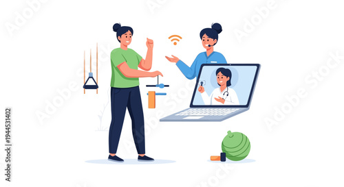 Online Physical Therapy Consultation: Telehealth for Remote Rehabilitation and Digital Wellness