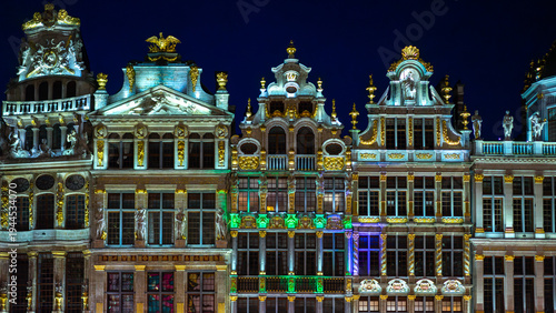 The Grand place of Bruxelles by night