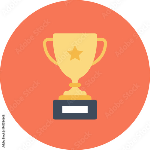 success flat web icon concept