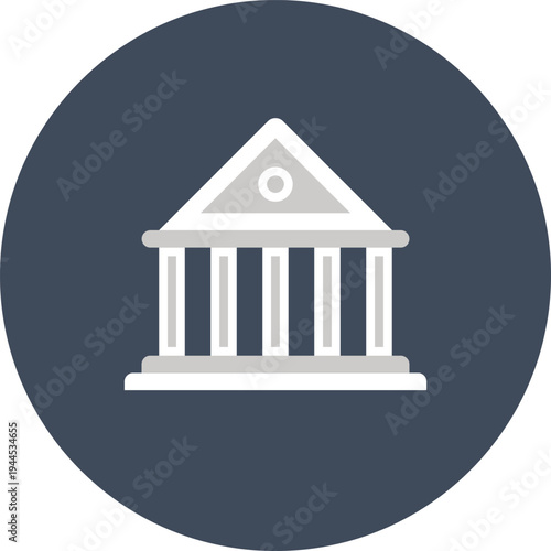 bank flat web icon concept