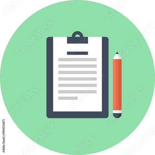 schedule flat web icon concept