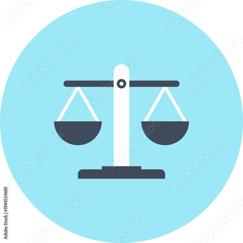 balance flat web icon concept
