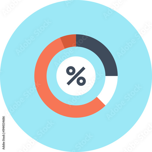 revenue flat web icon concept