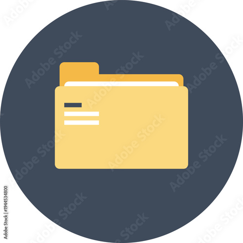 files flat web icon concept