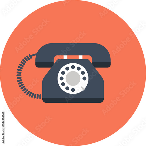 customer service flat web icon concept