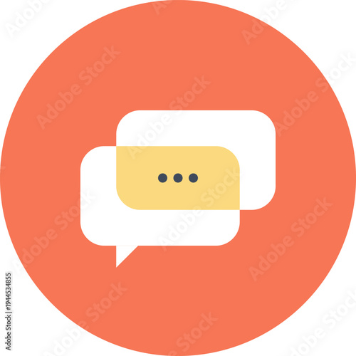 communication flat web icon concept