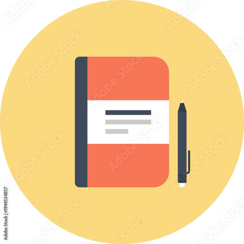 schedule flat web icon concept