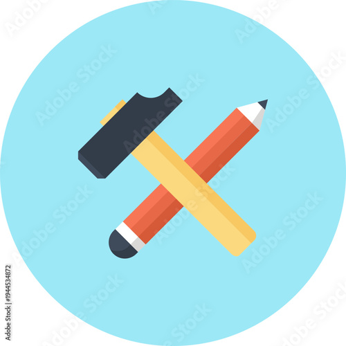 product development flat web icon concept