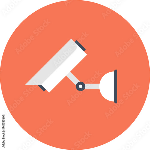 surveillance flat web icon concept