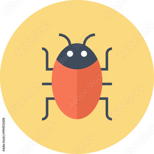 antivirus flat web icon concept