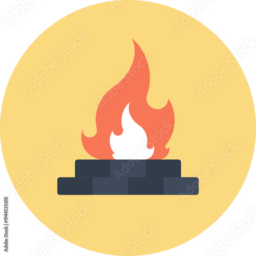firewall flat web icon concept