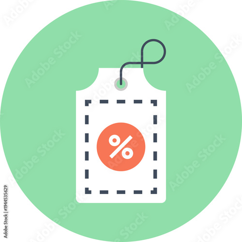 discount flat web icon concept